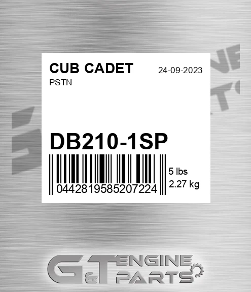 DB210-1SP Pstn for CUB CADET