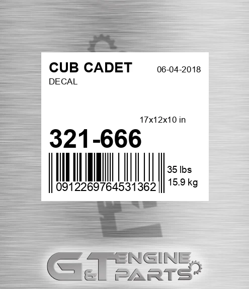 321-666 Decal