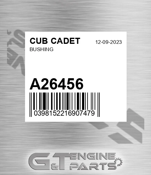 A26456 Bushing for CUB CADET