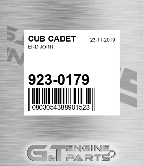 923-0179 End Joint for CUB CADET