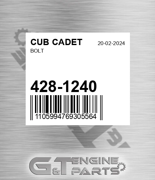 428-1240 Bolt