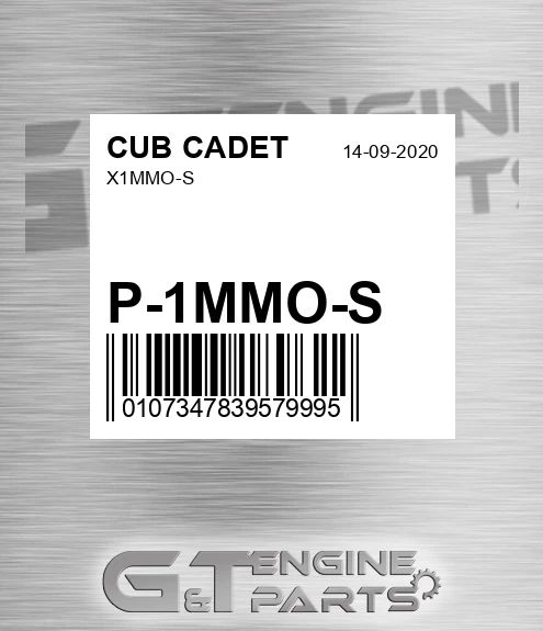 P-1MMO-S X1mmo-s for CUB CADET