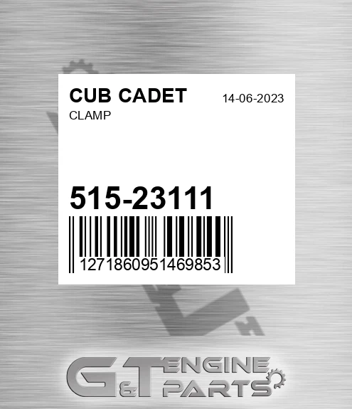 515-23111 Clamp for CUB CADET