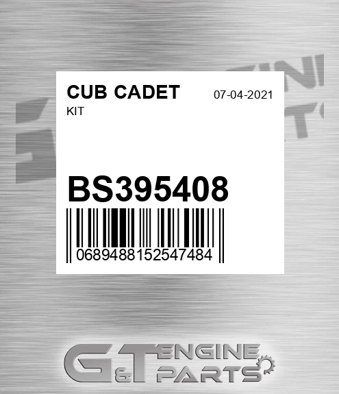 BS395408 Kit for CUB CADET
