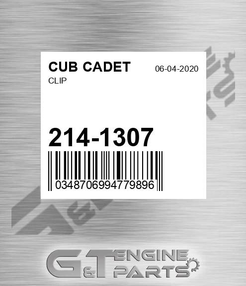 214-1307 Clip for CUB CADET