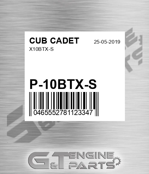 P-10BTX-S X10btx-s for CUB CADET