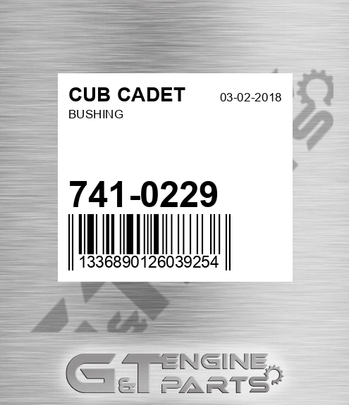 741-0229 Bushing for CUB CADET