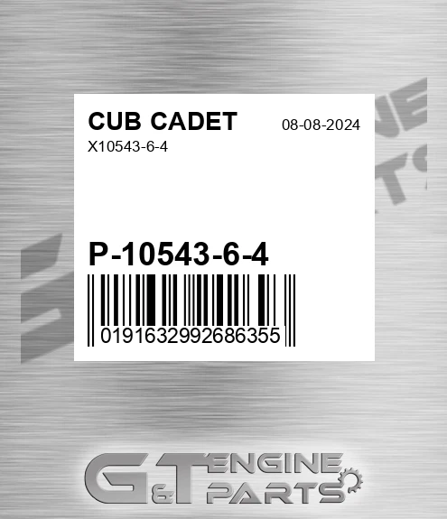 P-10543-6-4 X10543-6-4