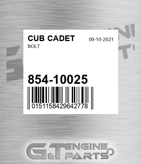 854-10025 Bolt