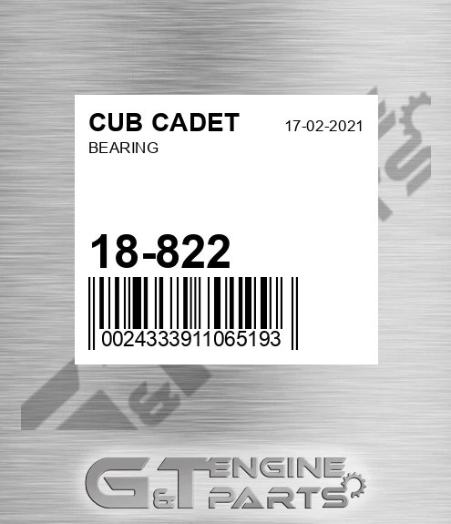 18-822 CUB CADET Bearing