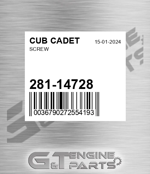 281-14728 Screw
