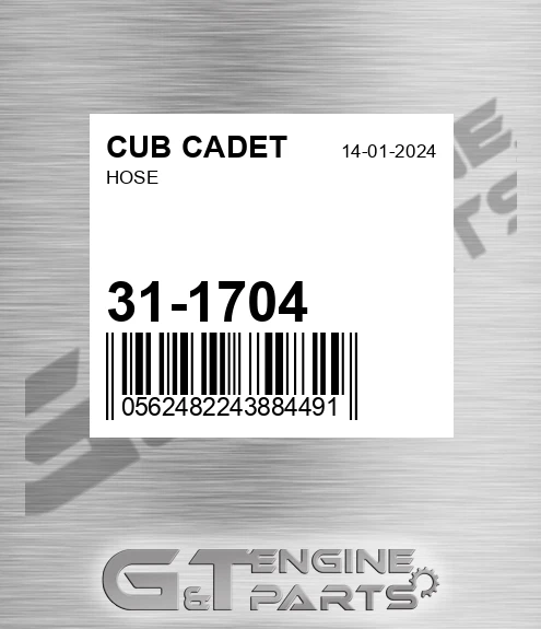 31-1704 Hose for CUB CADET