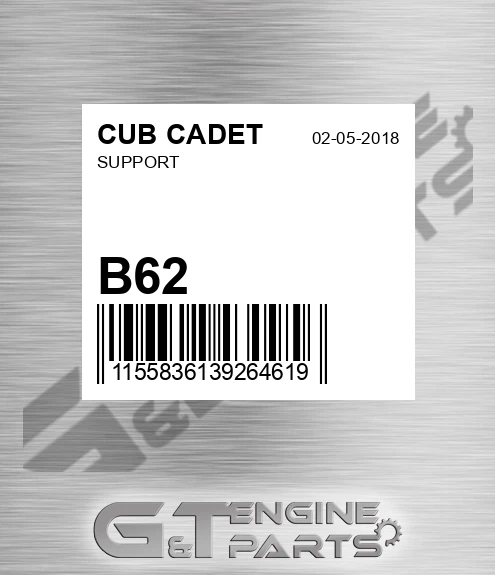 B62 CUB CADET Support
