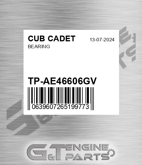 TP-AE46606GV Bearing for CUB CADET