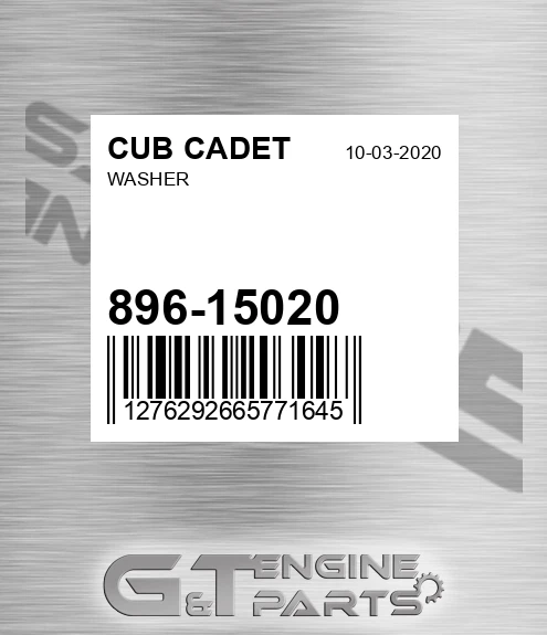 896-15020 Washer for CUB CADET