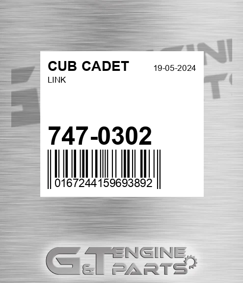 747-0302 Link for CUB CADET