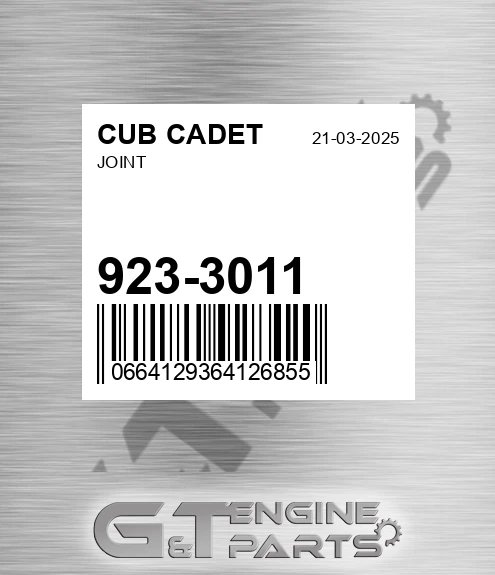 923-3011 Joint for CUB CADET
