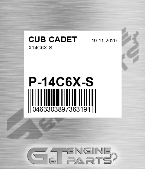 P-14C6X-S X14c6x-s for CUB CADET