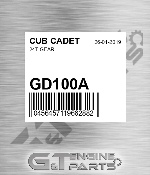 GD100A 24t Gear
