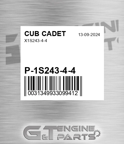 P-1S243-4-4 X1s243-4-4 for CUB CADET