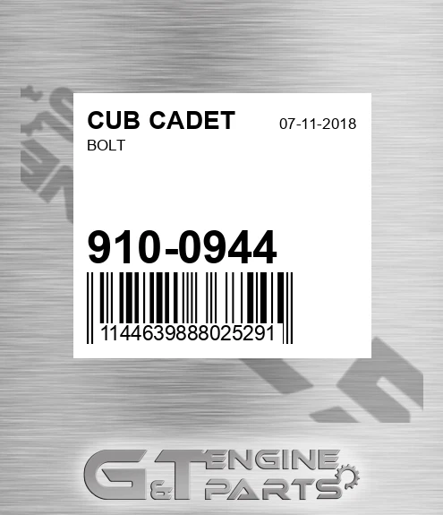 910-0944 Bolt for CUB CADET