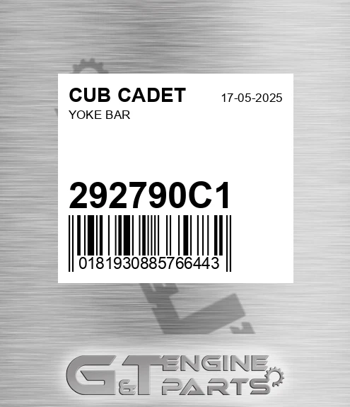 292790C1 Yoke Bar for CUB CADET