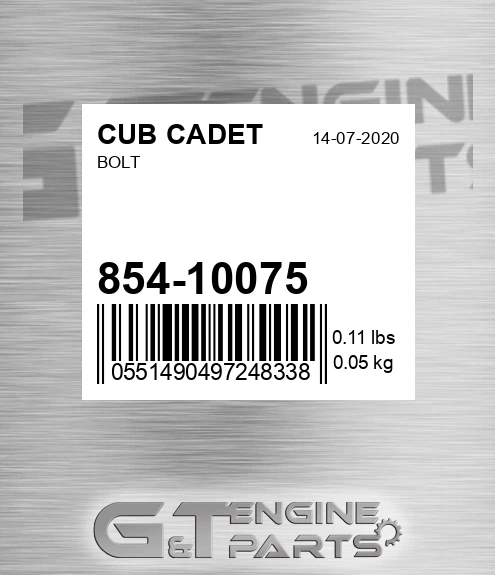 854-10075 Bolt