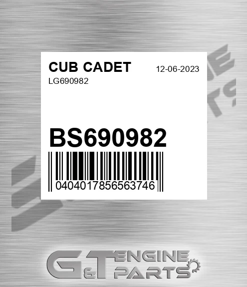 BS690982 Lg690982 for CUB CADET
