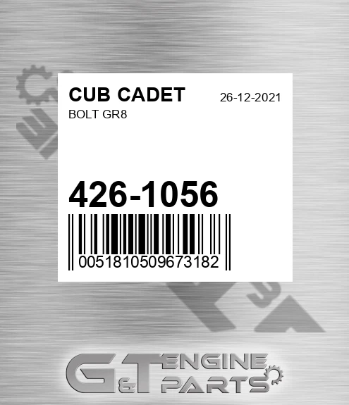 426-1056 Bolt Gr8