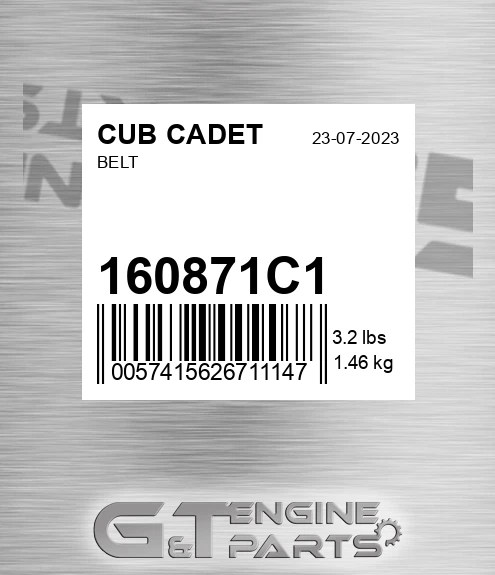160871C1 CUB CADET Belt