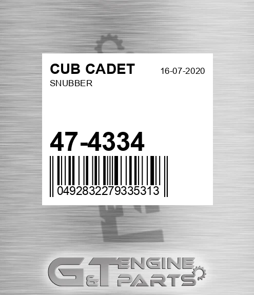 47-4334 Snubber for CUB CADET