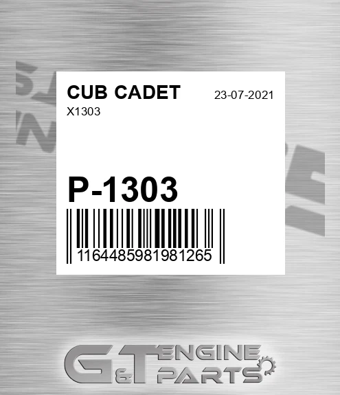 P-1303 X1303 for CUB CADET