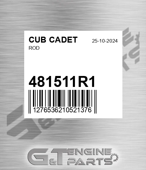 481511R1 Rod for CUB CADET