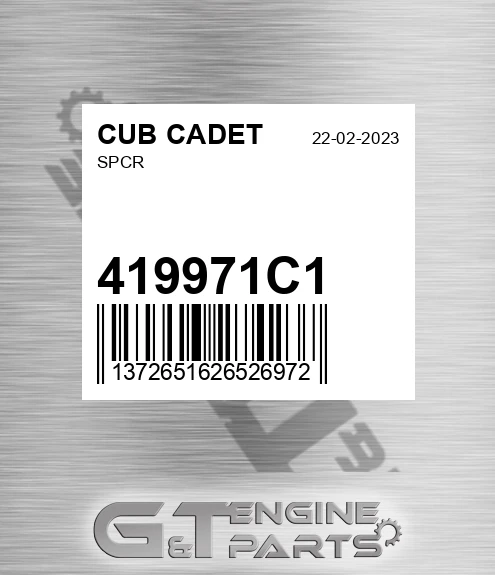 419971C1 Spcr for CUB CADET
