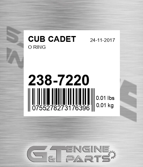238-7220 O Ring