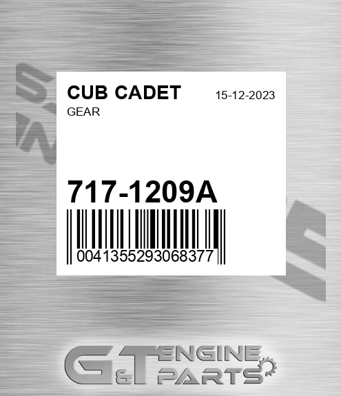 717-1209A Gear for CUB CADET