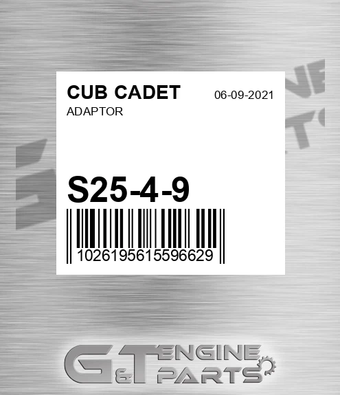 S25-4-9 Adaptor for CUB CADET