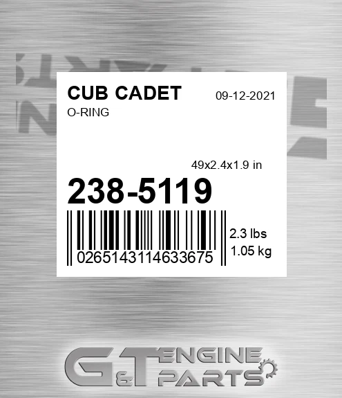 238-5119 O-ring