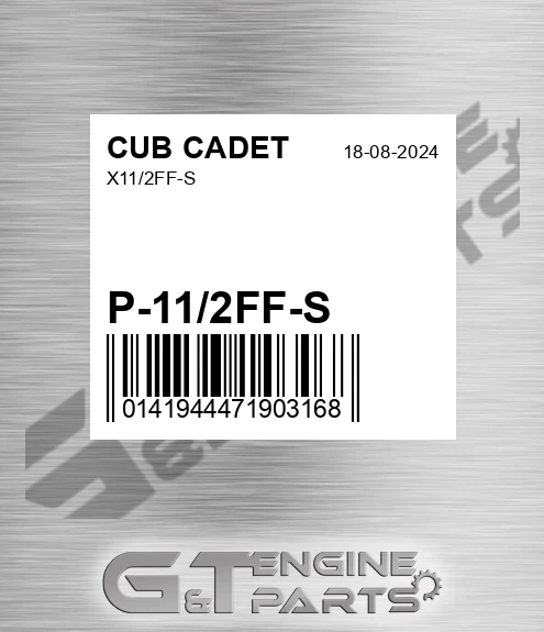 P-11/2FF-S X11/2ff-s for CUB CADET