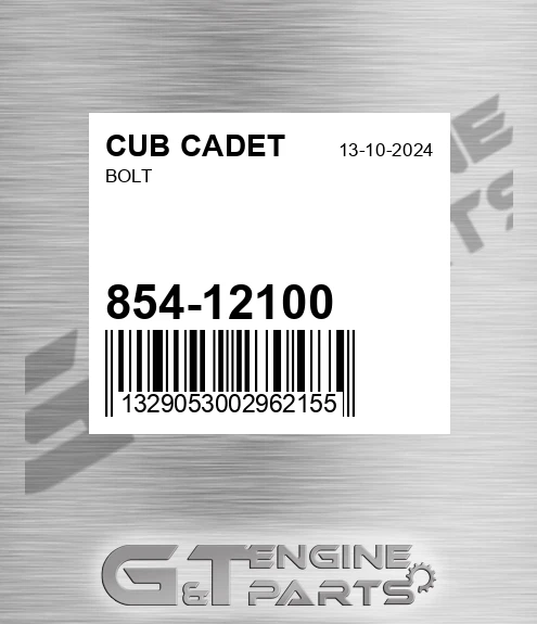 854-12100 Bolt