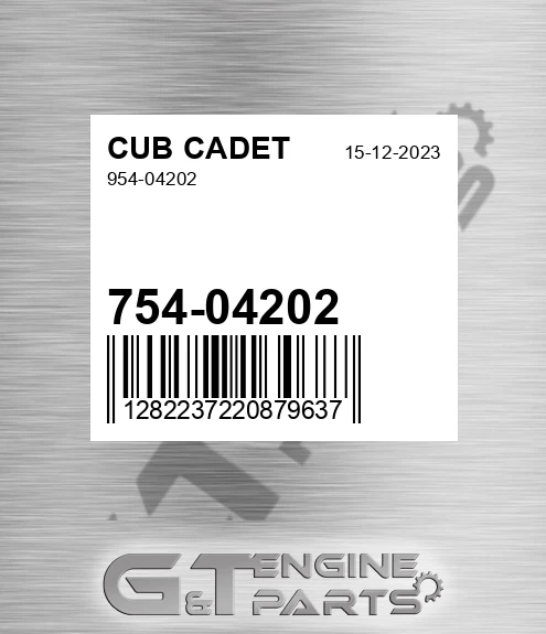 754-04202 954-04202 for CUB CADET