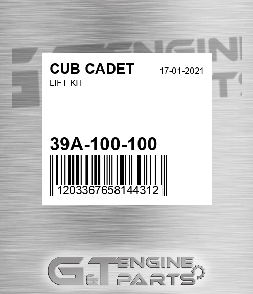 39A-100-100 Lift Kit
