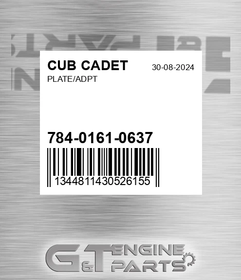 784-0161-0637 Plate/adpt for CUB CADET