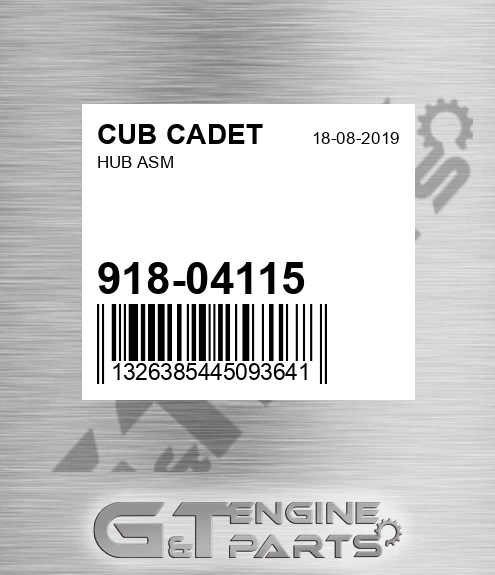 918-04115 Hub Asm for CUB CADET