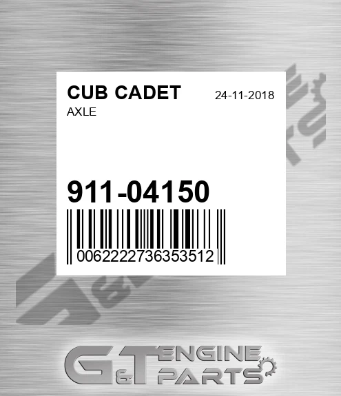 911-04150 Axle for CUB CADET