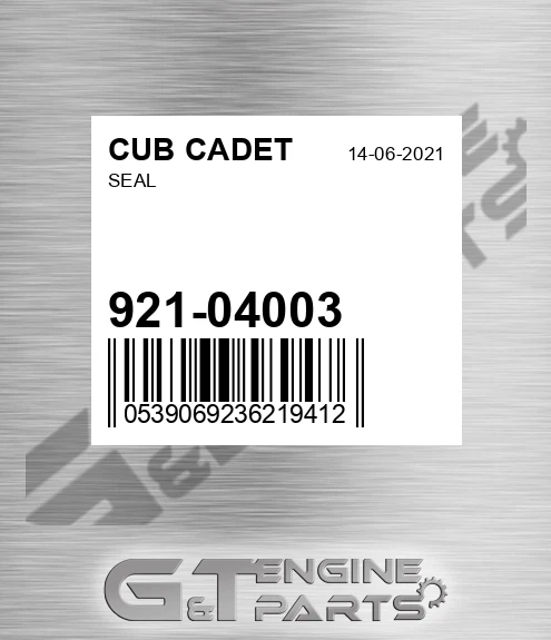 921-04003 Seal for CUB CADET