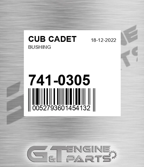 741-0305 Bushing for CUB CADET