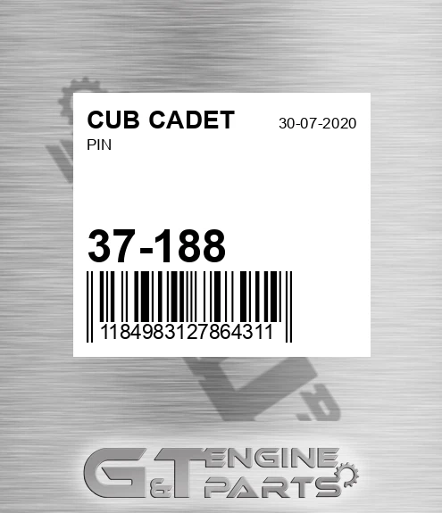 37-188 Pin for CUB CADET