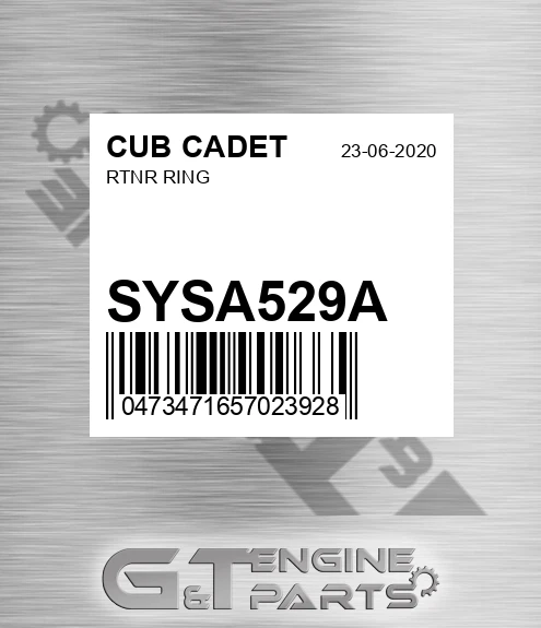 SYSA529A Rtnr Ring