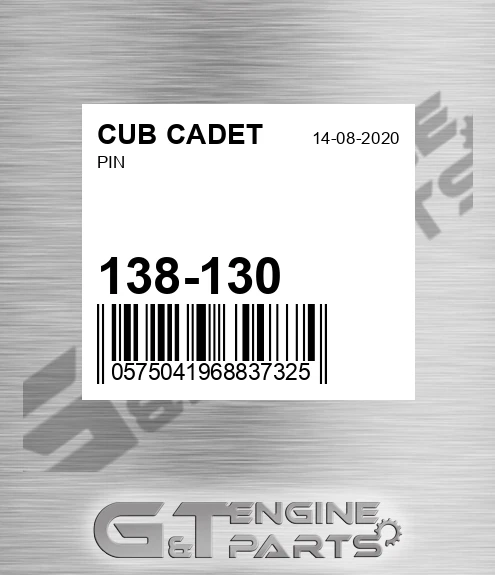 138-130 Pin